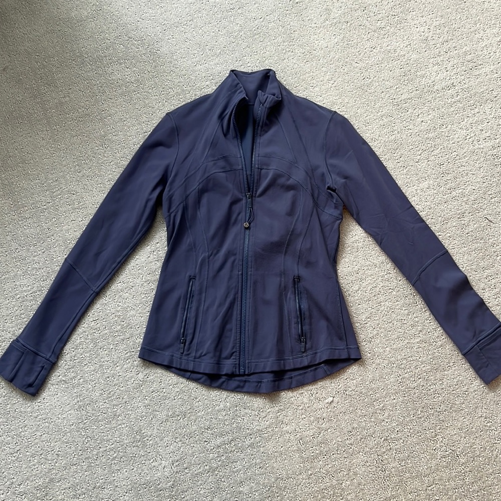 Lulu Lemon Navy full zip Define jacket